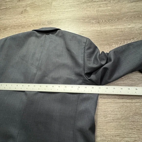 Theory Sport Coat Mens 42 R Gray Modern 2 Button Blazer Jacket Lined Performance